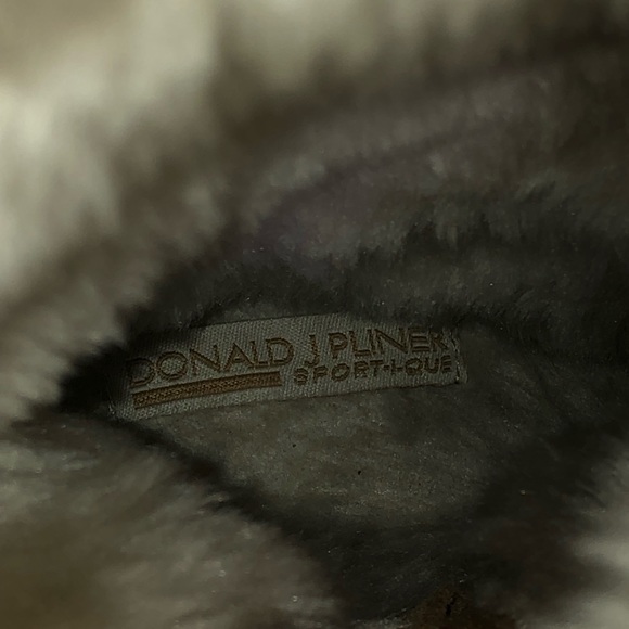 Donald Pliner leather Patricia tan winter camel boots 8.5 - Picture 7 of 9